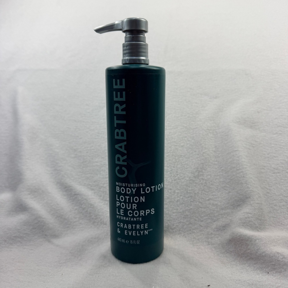 Crabtree & Evelyn Moisturising Body Lotion 15 fl oz Pump Bottle Dark Teal